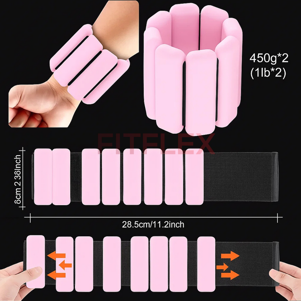 Pesas ajustables para muñecas y tobillos