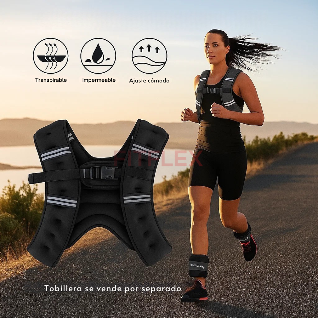 Chaleco deportivo con peso